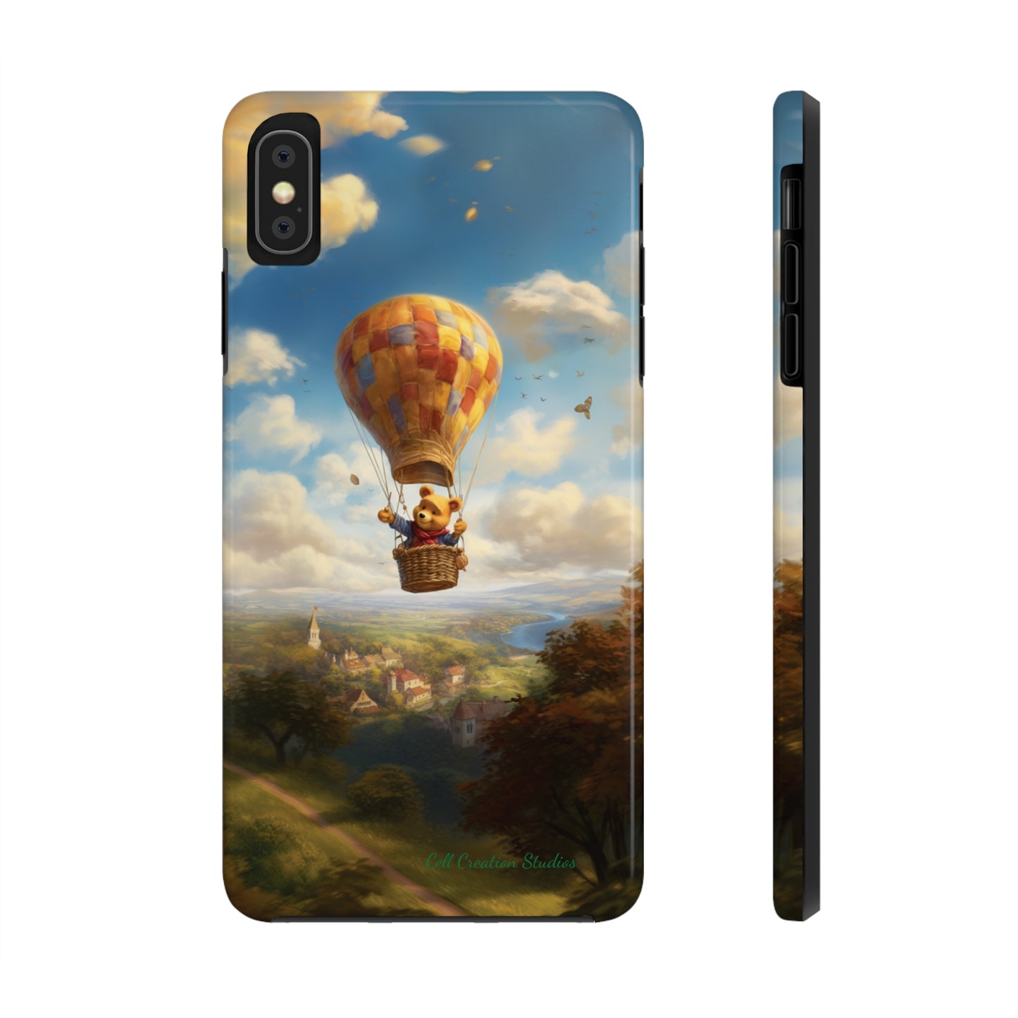 Introducing the "Winnie-The-Pooh's Balloon Adventure" Cell Phone Case – Soar to New Heights in Style -Tough Phone Cases