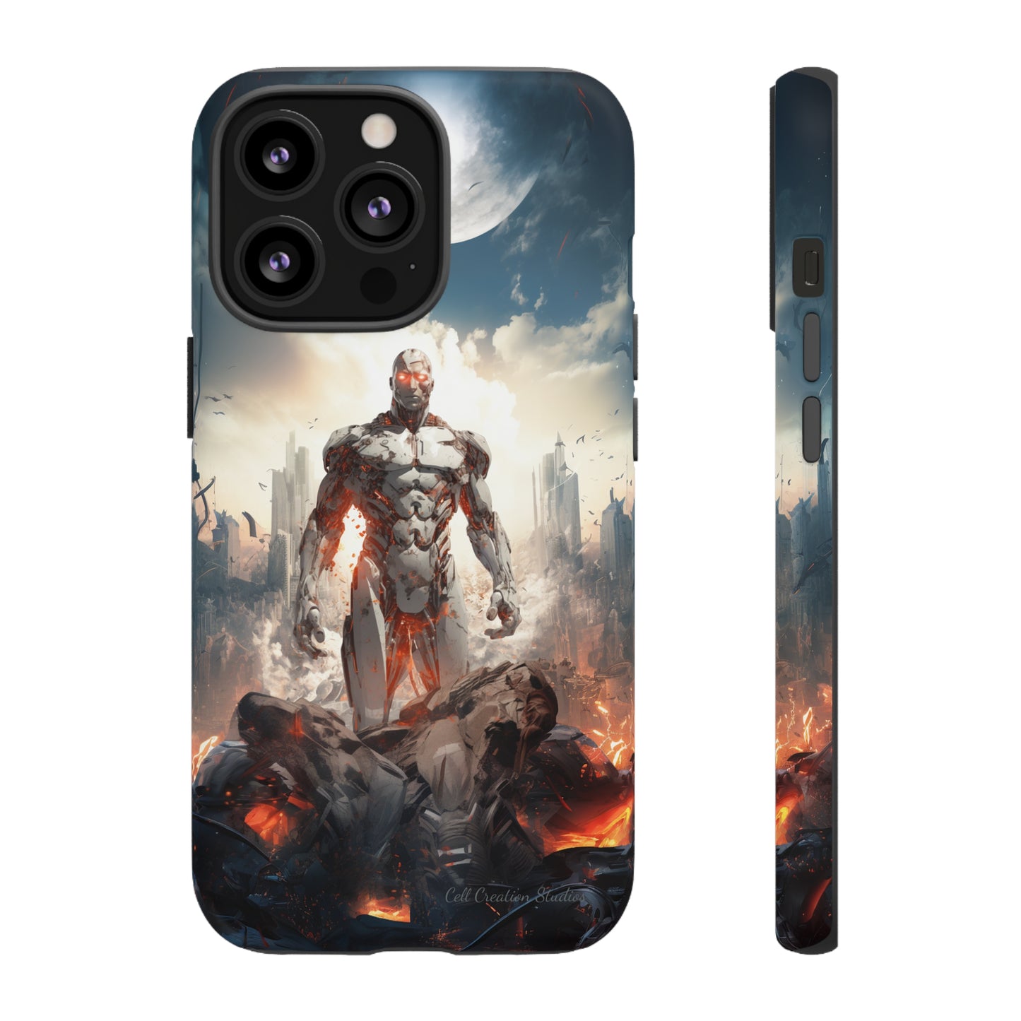 Introducing the "Cyber Guardian" Cell Phone Case – Embrace Futuristic Heroism -Tough Cases