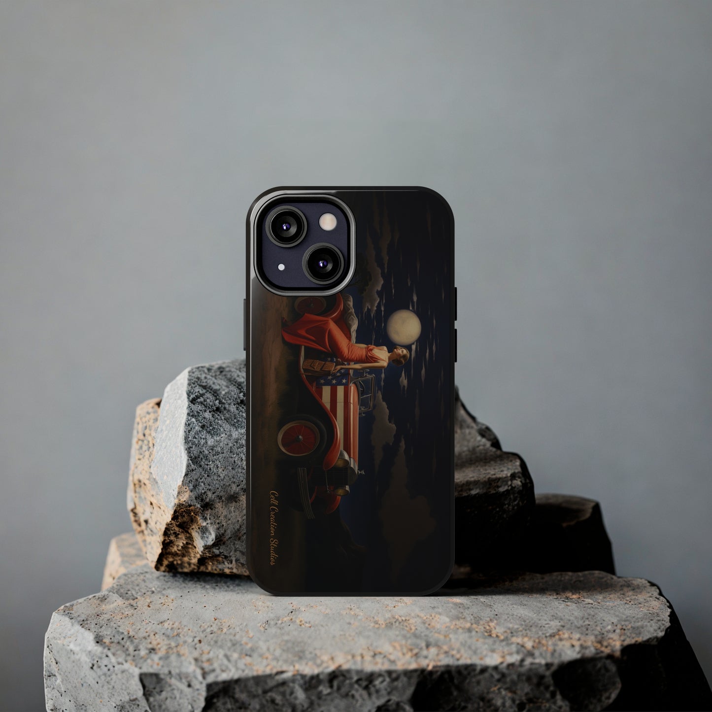 Introducing the "Desert Dreamer - 1920s Americana" Cell Phone Case – Embrace Nostalgic Elegance with Vintage Desert Charm -Tough Phone Cases