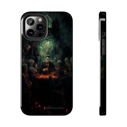 Introducing the "Ghoulish Gala" Cell Phone Case – Dracula's Halloween Soiree -Tough Phone Cases