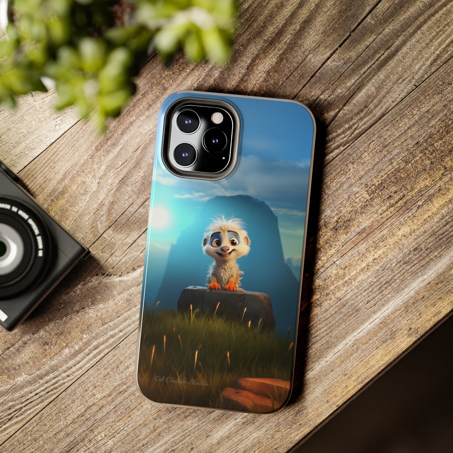 Introducing the "Mountain Explorer Buddy" Cell Phone Case – Embark on Adventures with an Animated Cute Animal -Tough Phone Cases