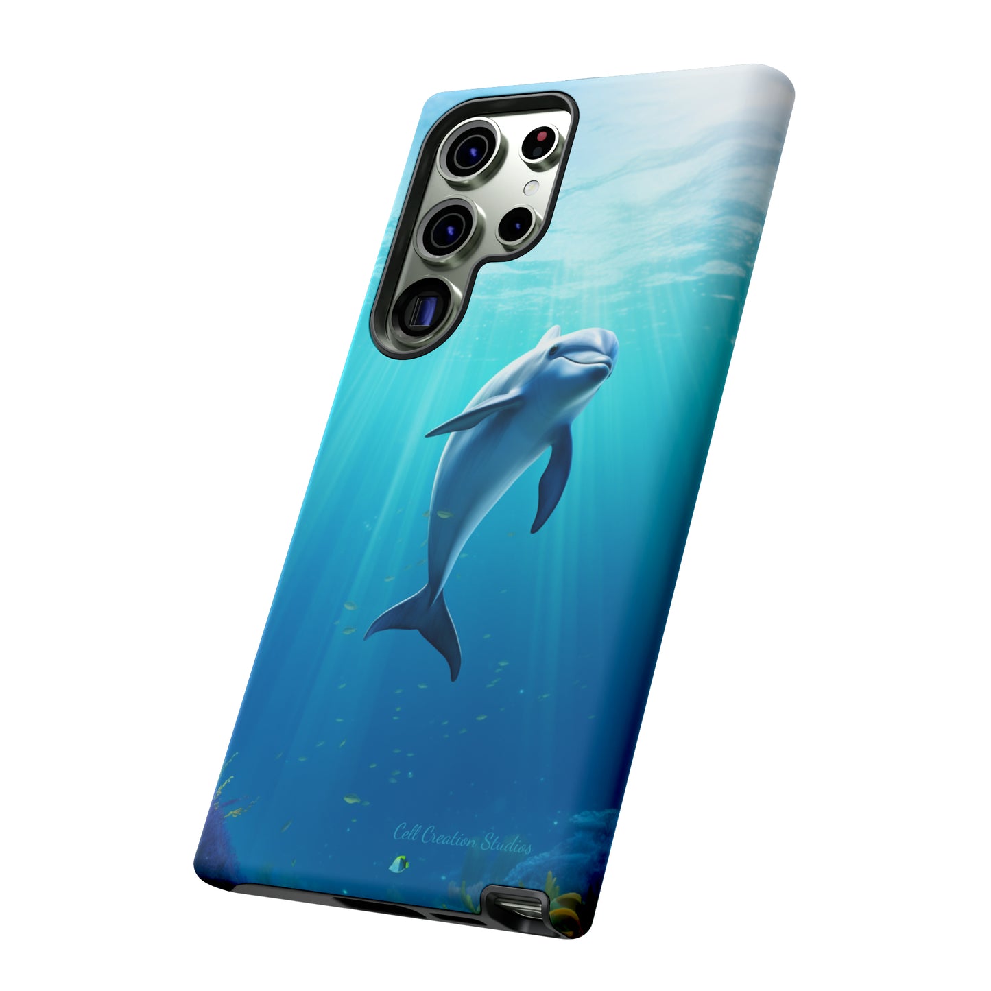 The "Dolphin Serenity" -Tough Samsung Phone Cases