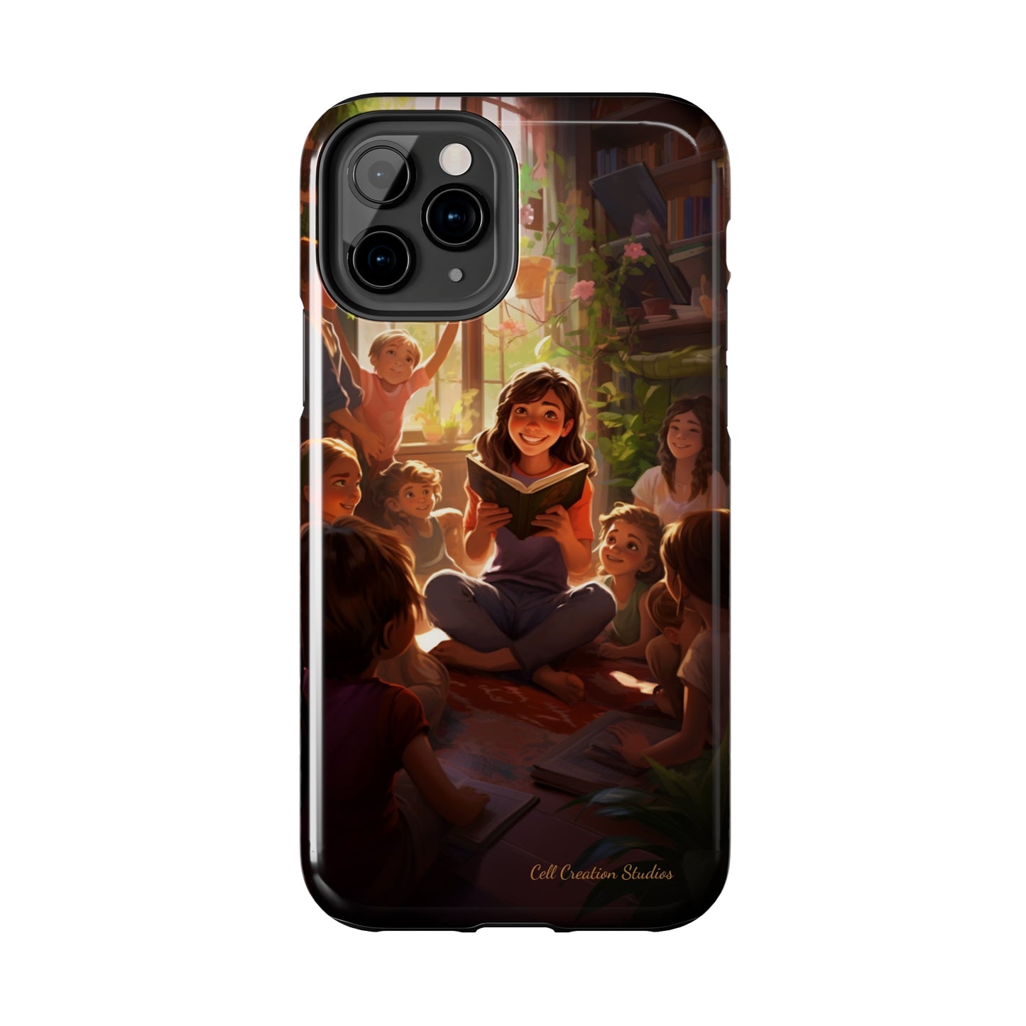 Introducing the "Inspiring Teacher's Tale" Cell Phone Case – Capture the Joy of Storytime -Tough Phone Cases