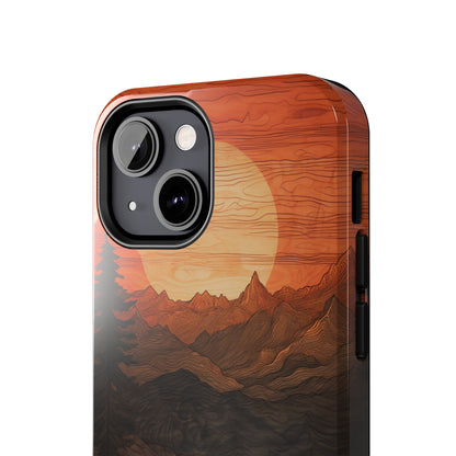 The "Sunset Mountains" Phone Case -Tough Phone Cases