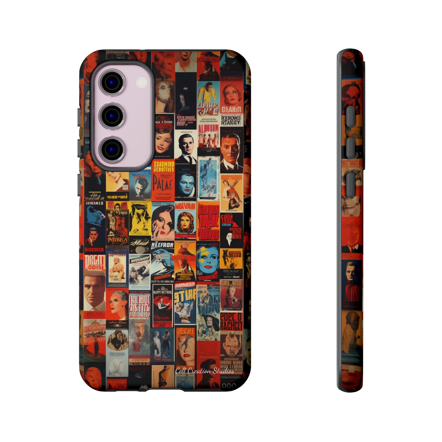 Introducing the "Vintage Movie Poster Collage" Cell Phone Case – Timeless Hollywood Charm -Tough Cases