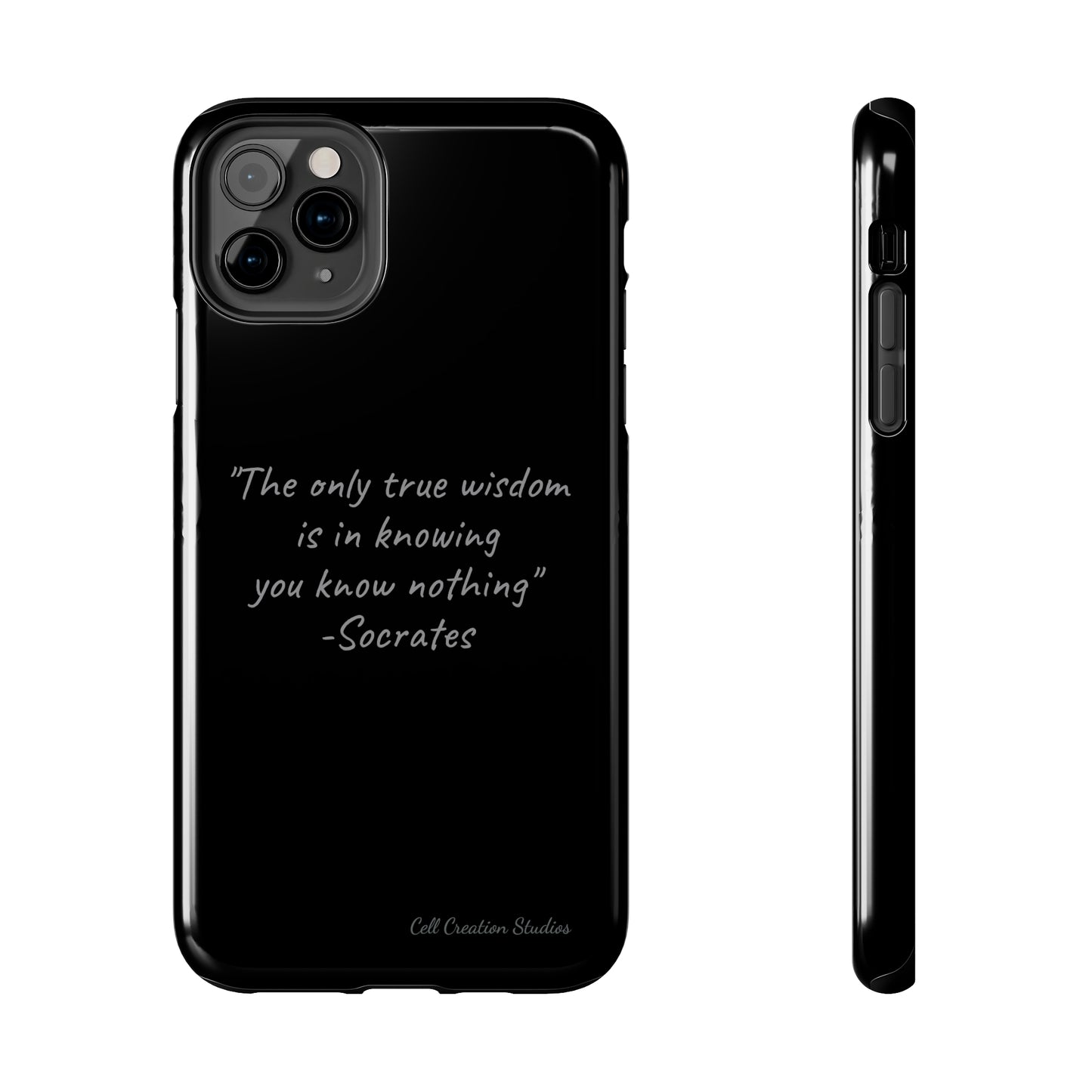 The "Socrates' Wisdom" Quote Phone Case -Tough Phone Cases