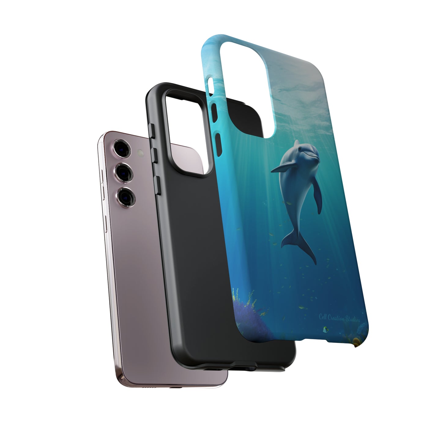 The "Dolphin Serenity" -Tough Samsung Phone Cases