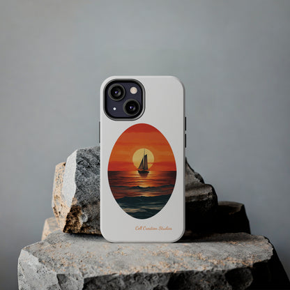 "Sailboat Sunset Serenity" -Tough iPhone Cases