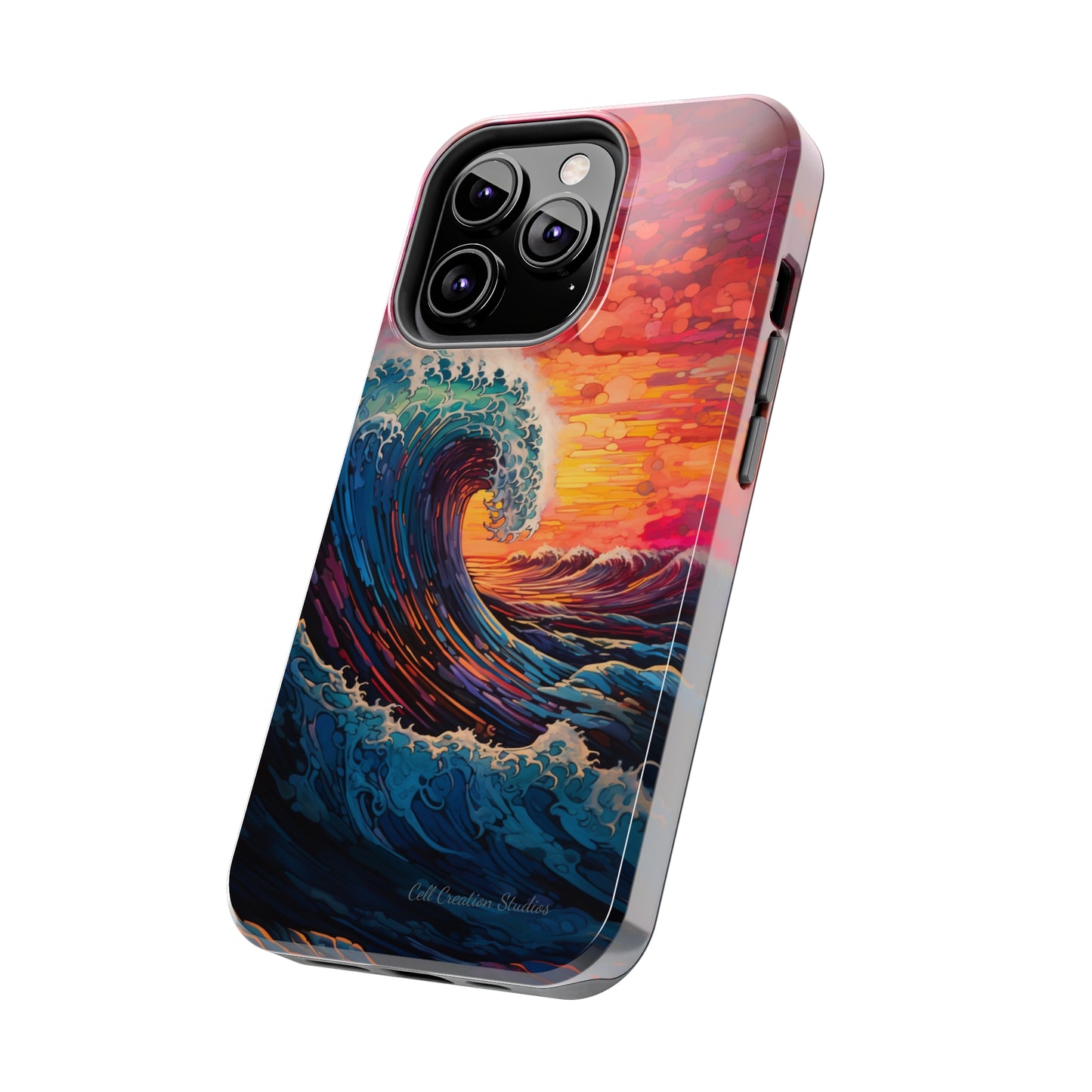 "Colorful Ocean Wave" Cell Phone Case -Tough Phone Cases