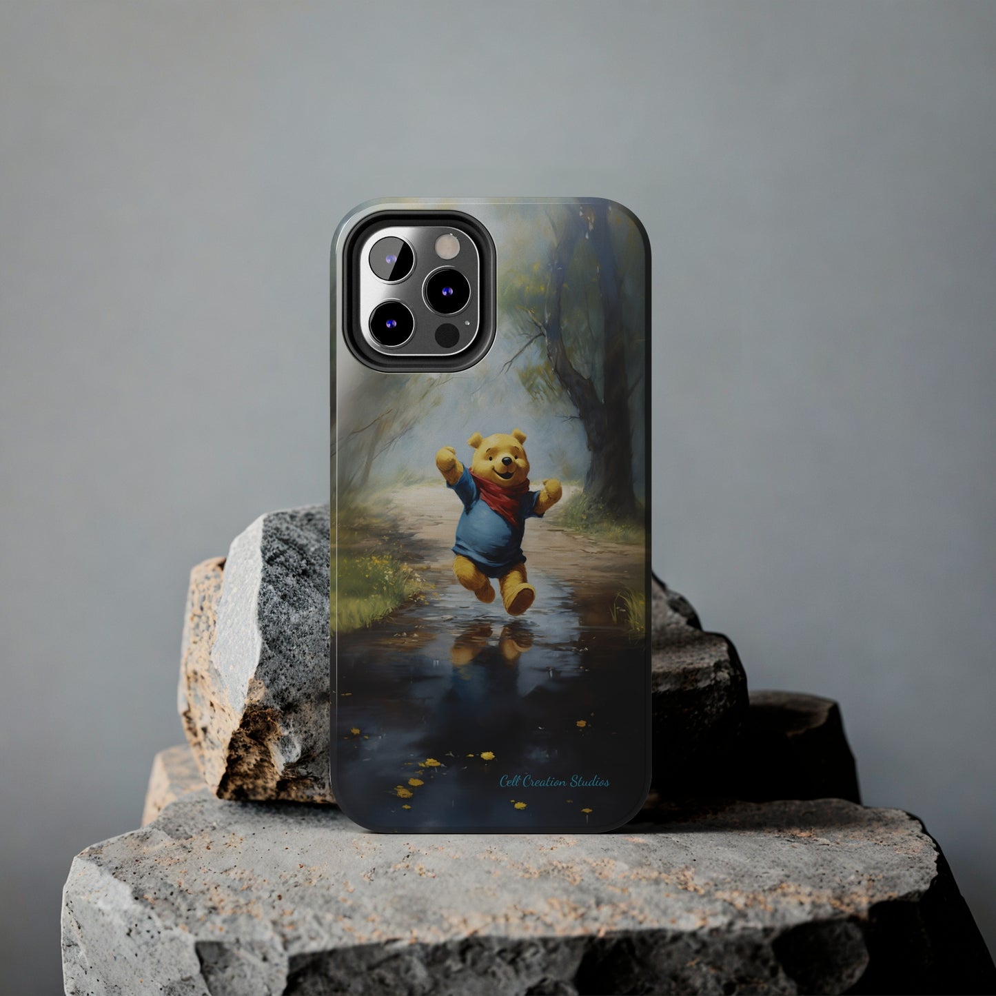 Introducing the "Winnie-The-Pooh Puddle Splash" Cell Phone Case – A Splash of Nostalgic Fun -Tough Phone Cases