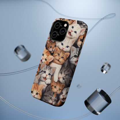 "Kitten Cuddle Haven" Phone Case -MagSafe Tough Cases