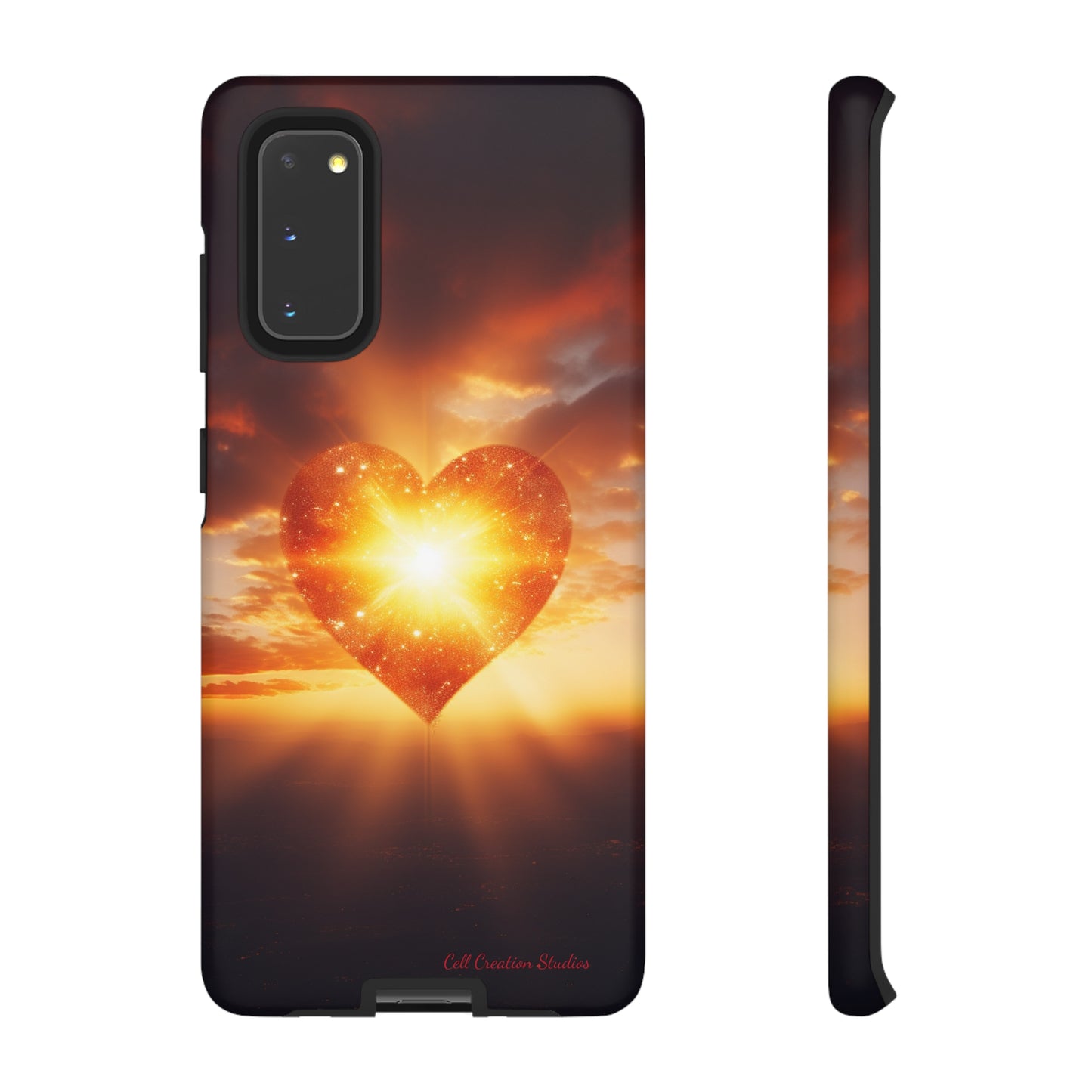 Introducing the "Sunlit Heart" Cell Phone Case – Embrace Love and Radiance -Tough Cases