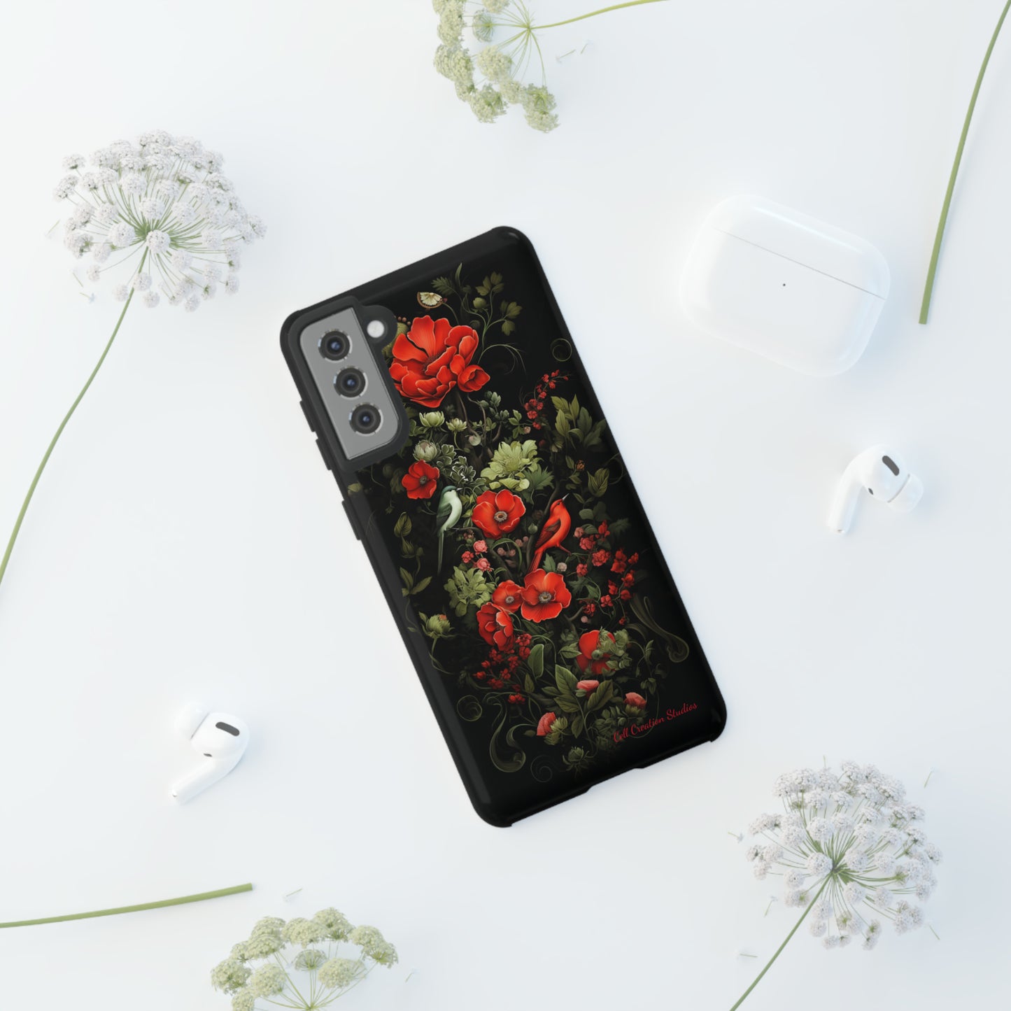 "Floral Serenade Elegance" -Tough Samsung Phone Cases