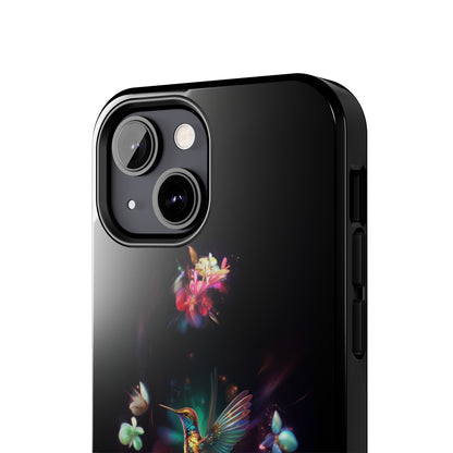 Introducing the "Floral Harmony Hummingbird" Cell Phone Case – Where Elegance Meets Nature -Tough Phone Cases