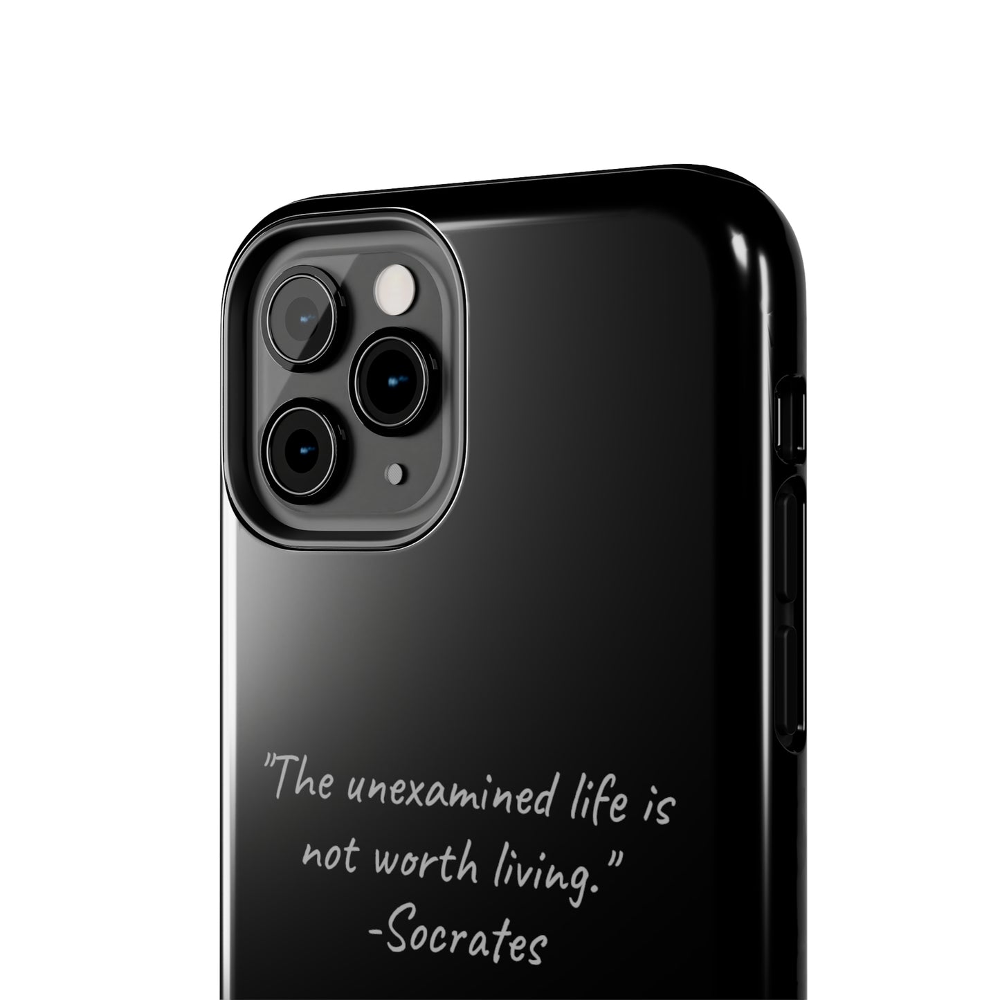 "Life's Examination" Socrates Quote Phone Case -Tough Phone Cases