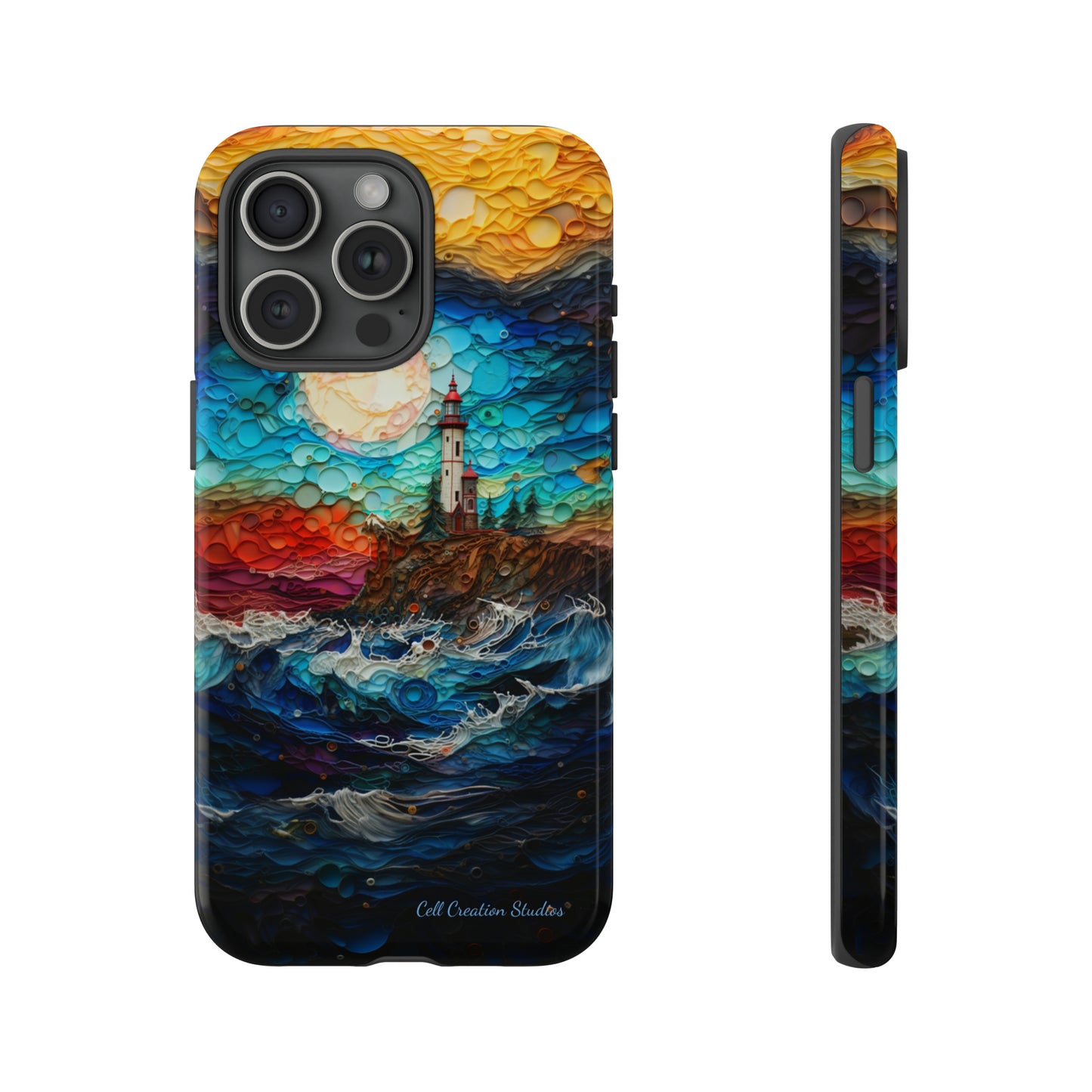 "Coastal Canvas Guardian" -Tough iPhone Cases