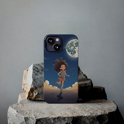 Introducing the "Moonlit Runner" Cell Phone Case – Embrace Adventure with a Captivating Moonlit Design -Slim Phone Cases