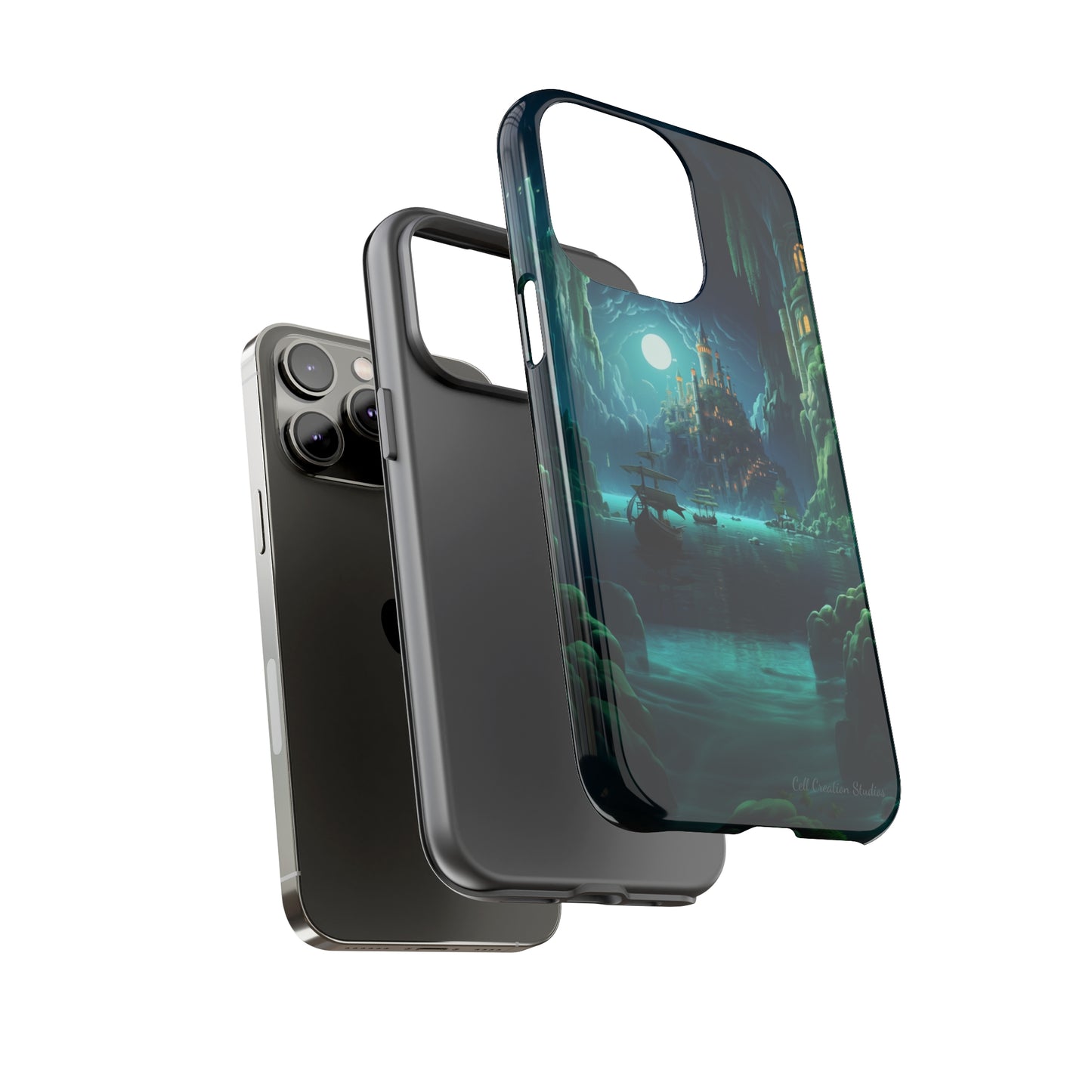 Introducing the "Moonlit Ancient City" Cell Phone Case – Explore Mysteries in the Glow of Moonlight -Tough Cases