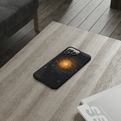 Introducing the "Celestial Sun and Stars" Cell Phone Case – Carry the Cosmos with You -Slim Phone Cases