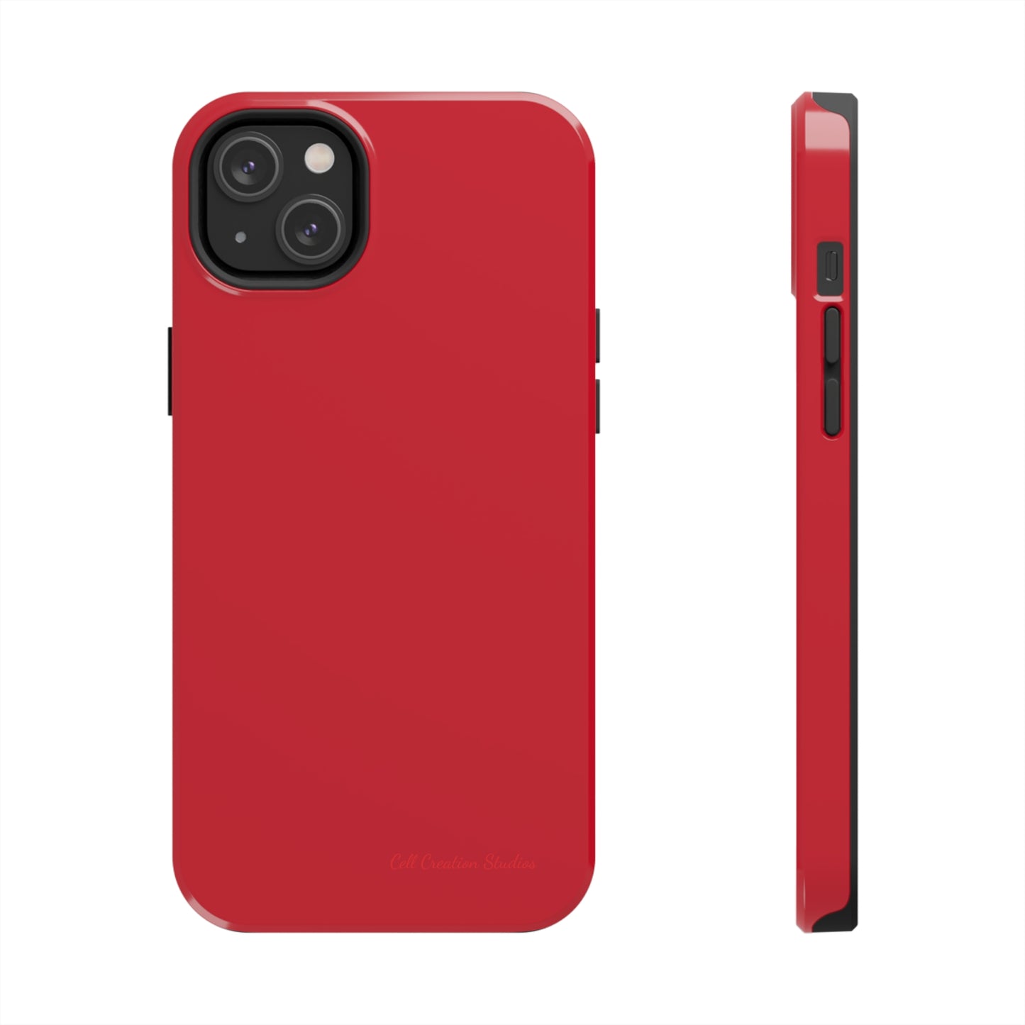 "Bold Crimson Shield" -Tough iPhone Cases