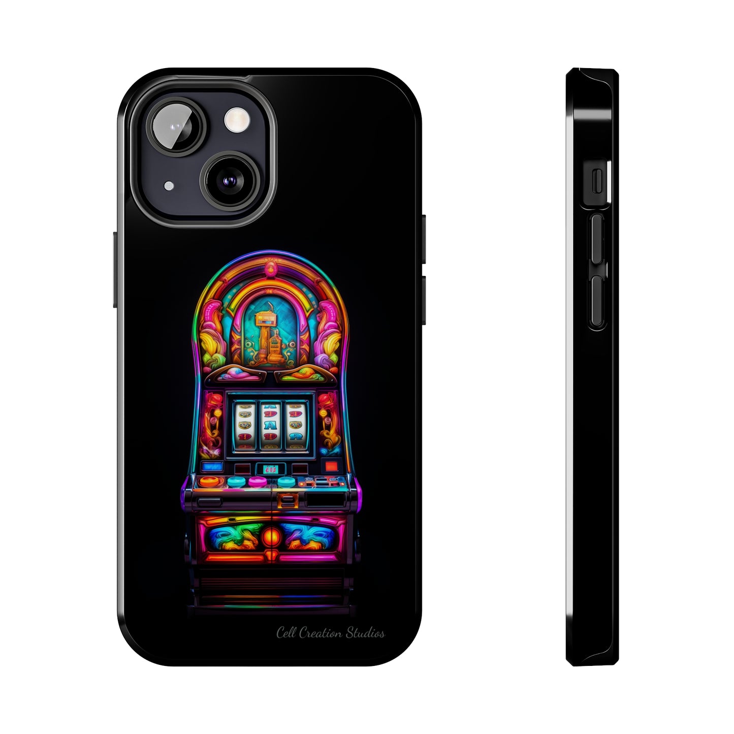 Introducing the "Vibrant Slot Frenzy" Cell Phone Case – Experience the Thrill of Colors and Luck -Tough Phone Cases