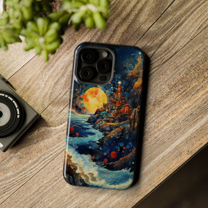 "Moonlit Coastal Vista" -MagSafe Tough iPhone Cases