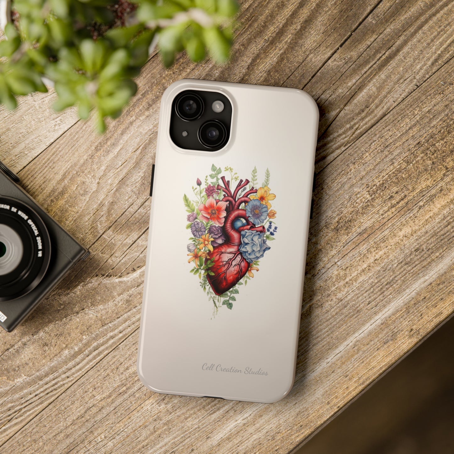 "Blooming Hearts" -Tough iPhone Cases