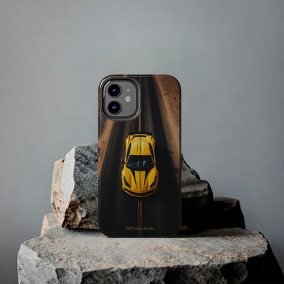 Introducing the "Desert Speedster" Cell Phone Case – Feel the Thrill of a Ferrari Racing through the Desert! -Tough Phone Cases