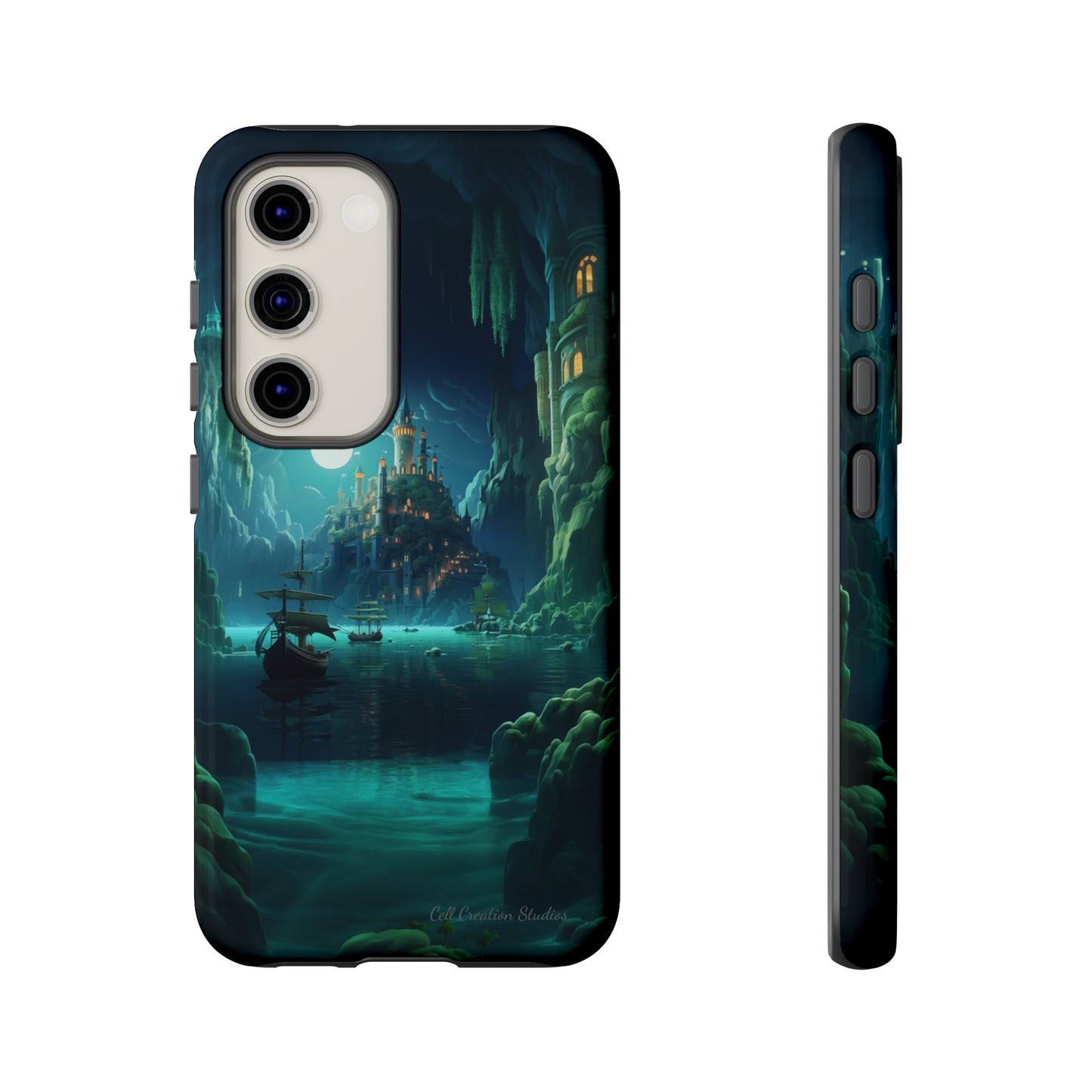 Introducing the "Moonlit Ancient City" Cell Phone Case – Explore Mysteries in the Glow of Moonlight -Tough Cases