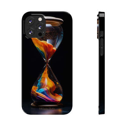 Introducing the "Vibrant Sands of Time" Cell Phone Case – Embrace the Beauty of Colorful Hourglass Design -Tough Cases