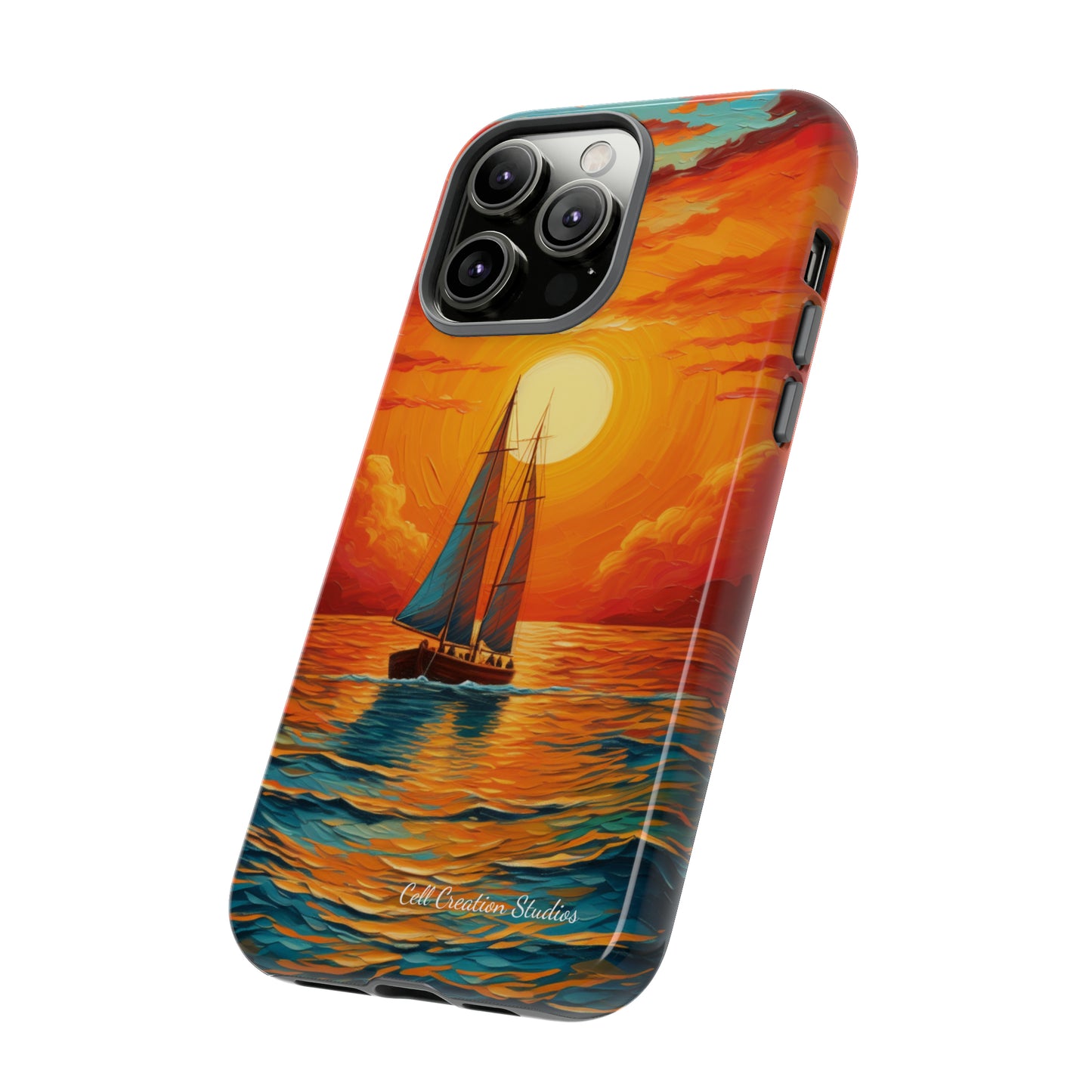 "Sailboat Sunset" - Tough iPhone Cases