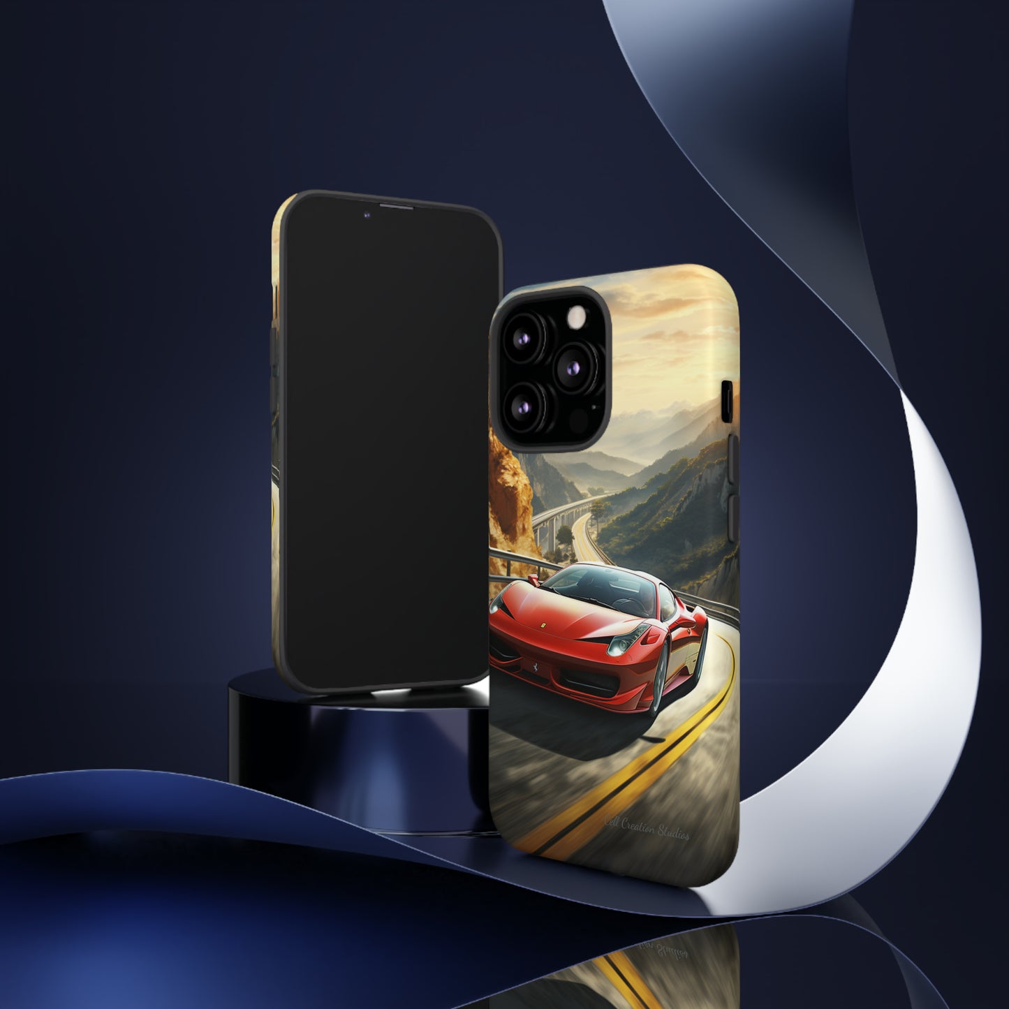 "Mountain Majesty Ferrari Edition" -Tough iPhone Cases