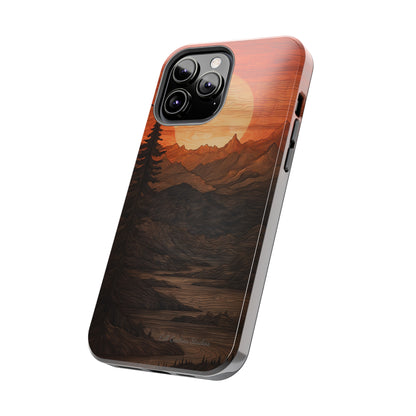 The "Sunset Mountains" Phone Case -Tough Phone Cases