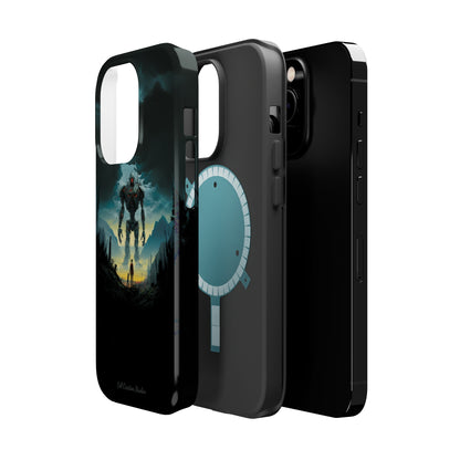 Introducing the "Rising Titan" Cell Phone Case – Witness the Astonishing Emergence of a Giant Robot! -MagSafe Tough Cases