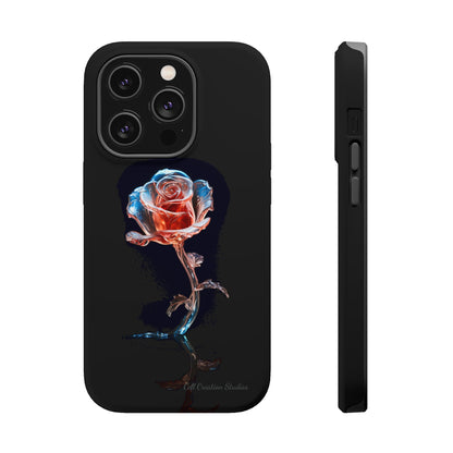 The "Glass Rose Elegance" Phone Case -MagSafe Tough Cases