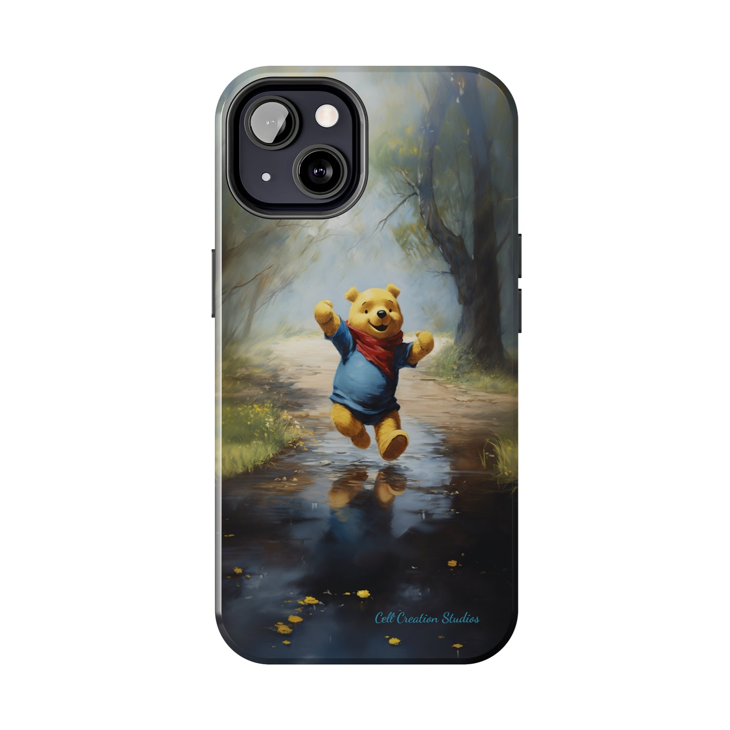 Introducing the "Winnie-The-Pooh Puddle Splash" Cell Phone Case – A Splash of Nostalgic Fun -Tough Phone Cases