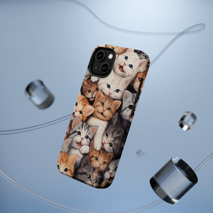 "Kitten Cuddle Haven" Phone Case -MagSafe Tough Cases