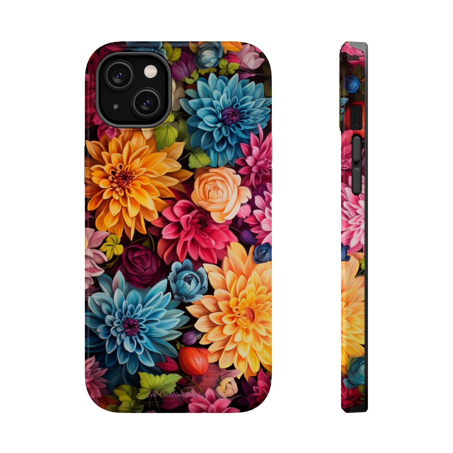 Introducing the "Floral Harmony" Cell Phone Case – Elevate Your Style with Nature's Grace -MagSafe Tough Cases