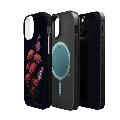 "Achillea Desert Eve Deep Rose & Butterfly" Phone Case -MagSafe Tough Case