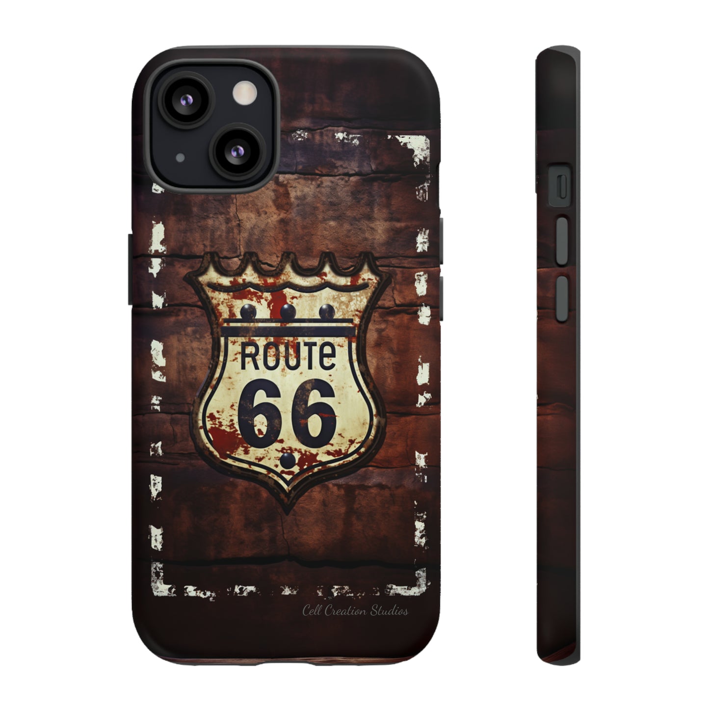 "Retro Route 66" Phone Case -Tough Cases