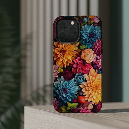 Introducing the "Floral Harmony" Cell Phone Case – Elevate Your Style with Nature's Grace -MagSafe Tough Cases