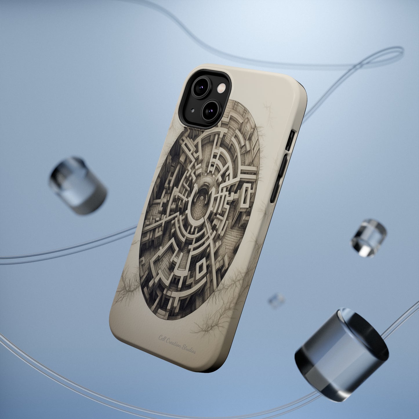 "Discover the Mystery: Maze-Inspired Cell Phone Case" -MagSafe Tough Cases