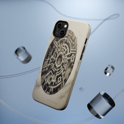 "Discover the Mystery: Maze-Inspired Cell Phone Case" -MagSafe Tough Cases