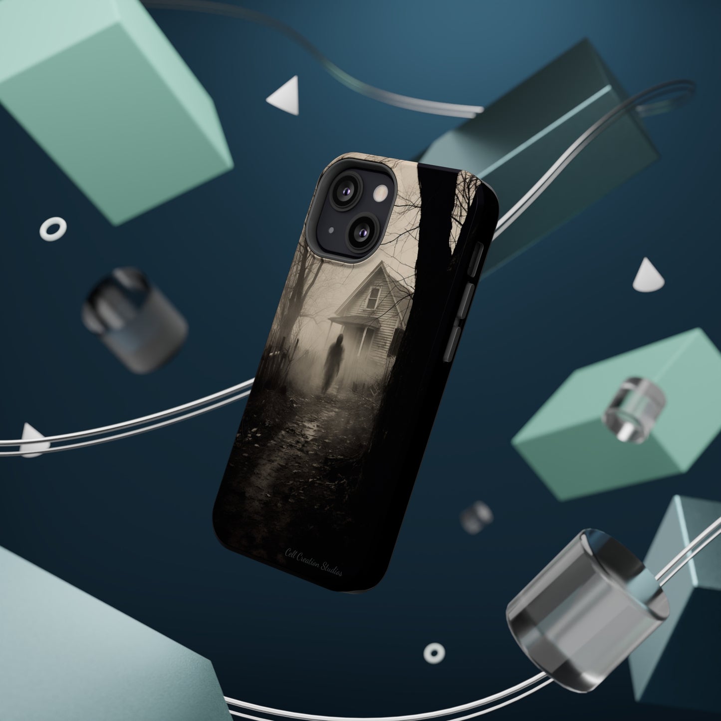 Introducing the "Ethereal Encounter" Cell Phone Case – Unveil the Mystery of the Ghostly Presence -MagSafe Tough Cases