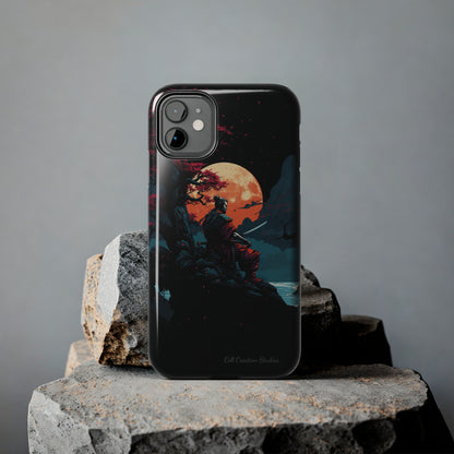 Introducing the "Moonlit Samurai Serenity" Cell Phone Case – Embrace Elegance and Strength -Tough Phone Cases