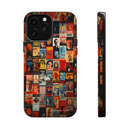 Introducing the "Vintage Movie Poster Collage" Cell Phone Case – Timeless Hollywood Charm -MagSafe Tough Cases