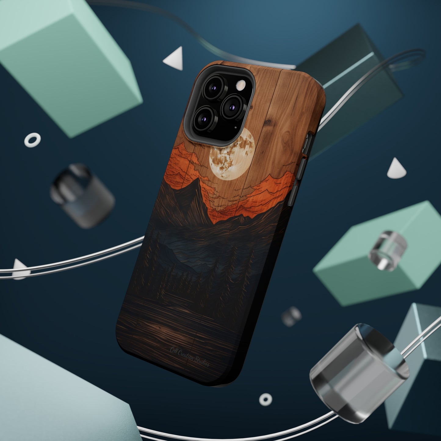 "Elevate Your Style with the Mountain Moonlight Phone Case" -MagSafe Tough Cases