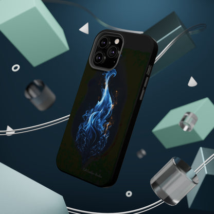 "Blue Flame" Phone Case: Ignite Your Style with Fiery Elegance -MagSafe Tough Cases