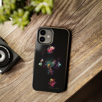 Introducing the "Floral Harmony Hummingbird" Cell Phone Case – Where Elegance Meets Nature -Tough Phone Cases