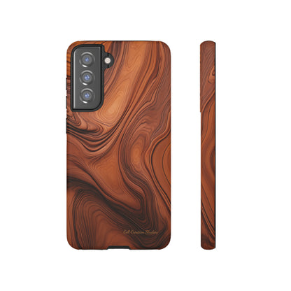 The "Natural Elegance" Wood Pattern Phone Case-Tough Cases